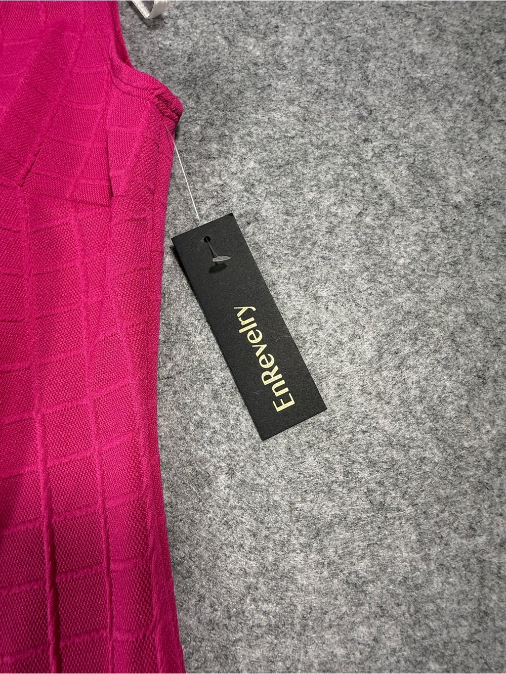 EnRevelry‎ Sleeveless Textured Fit Flare Dress Pink Size 6 NWT - Picture 3 of 8